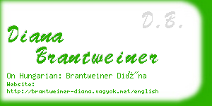diana brantweiner business card